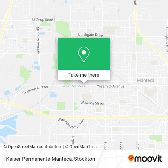 Kaiser Permanente-Manteca map