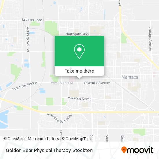 Golden Bear Physical Therapy map