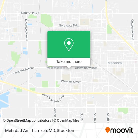 Mehrdad Amirhamzeh, MD map