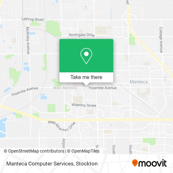 Manteca Computer Services map