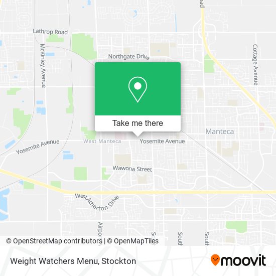 Weight Watchers Menu map