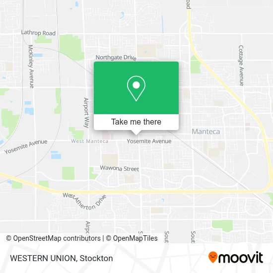 WESTERN UNION map