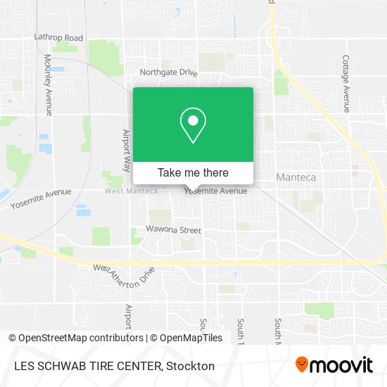 LES SCHWAB TIRE CENTER map