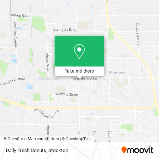 Daily Fresh Donuts map