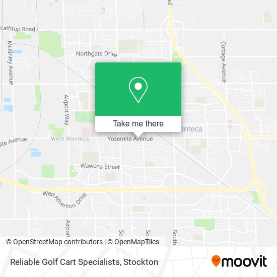 Reliable Golf Cart Specialists map