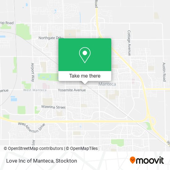 Love Inc of Manteca map