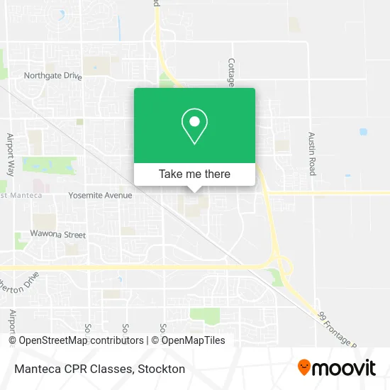 Manteca CPR Classes map