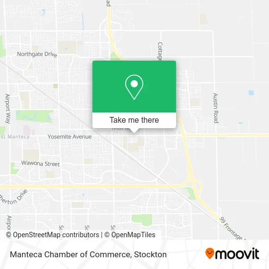 Manteca Chamber of Commerce map