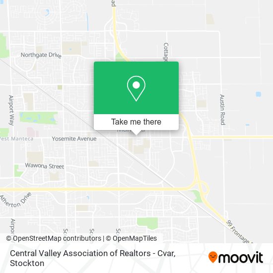 Mapa de Central Valley Association of Realtors - Cvar