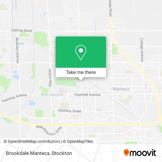 Mapa de Brookdale Manteca