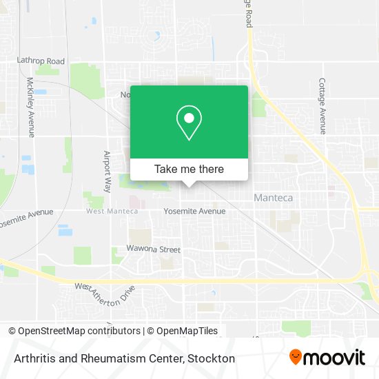 Arthritis and Rheumatism Center map
