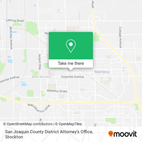 San Joaquin County District Attorney's Office map