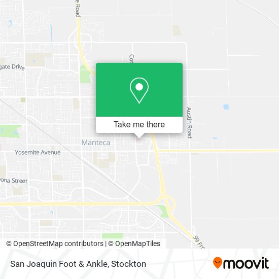 San Joaquin Foot & Ankle map
