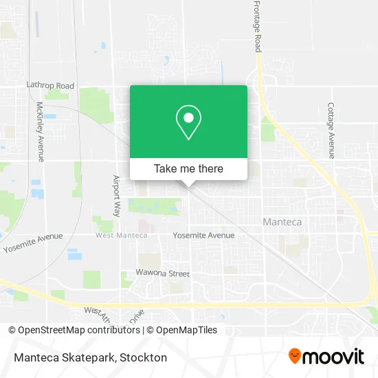 Manteca Skatepark map