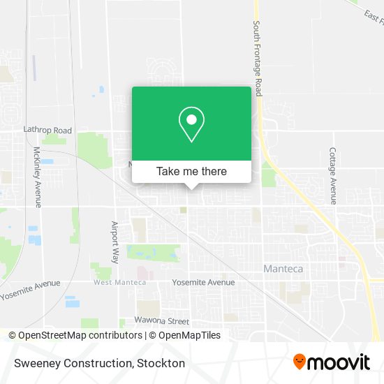 Sweeney Construction map