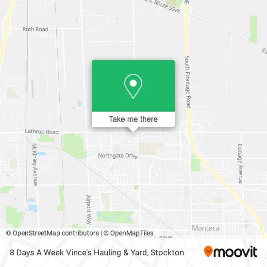 Mapa de 8 Days A Week Vince's Hauling & Yard