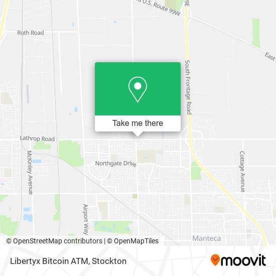 Mapa de Libertyx Bitcoin ATM