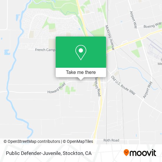Mapa de Public Defender-Juvenile
