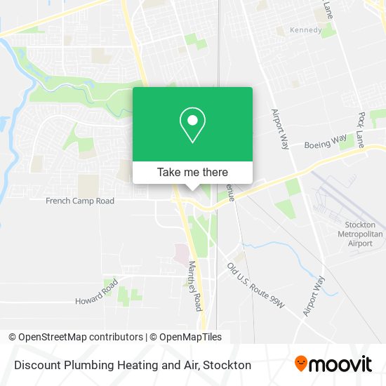 Discount Plumbing Heating and Air map