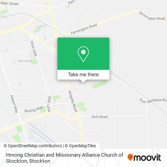Hmong Christian and Missionary Alliance Church of Stockton map