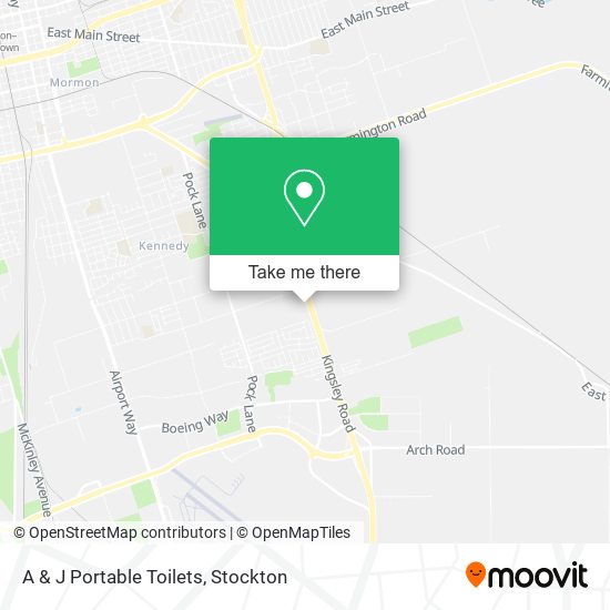 Mapa de A & J Portable Toilets
