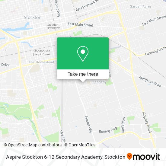 Aspire Stockton 6-12 Secondary Academy map
