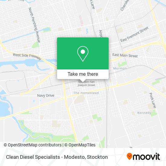 Clean Diesel Specialists - Modesto map
