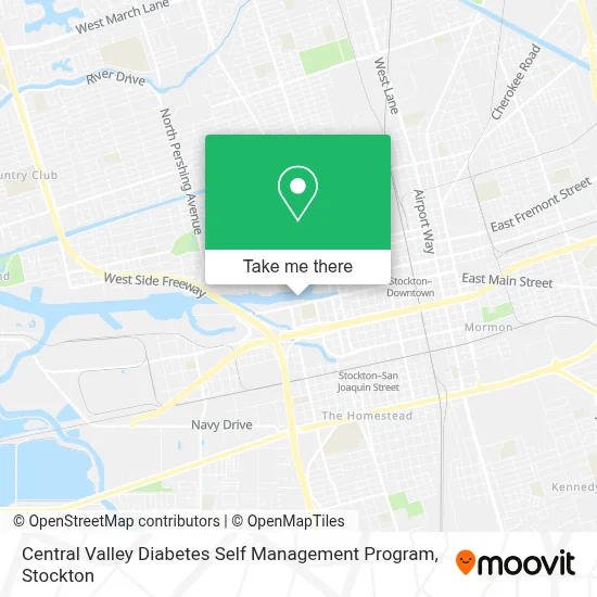 Central Valley Diabetes Self Management Program map