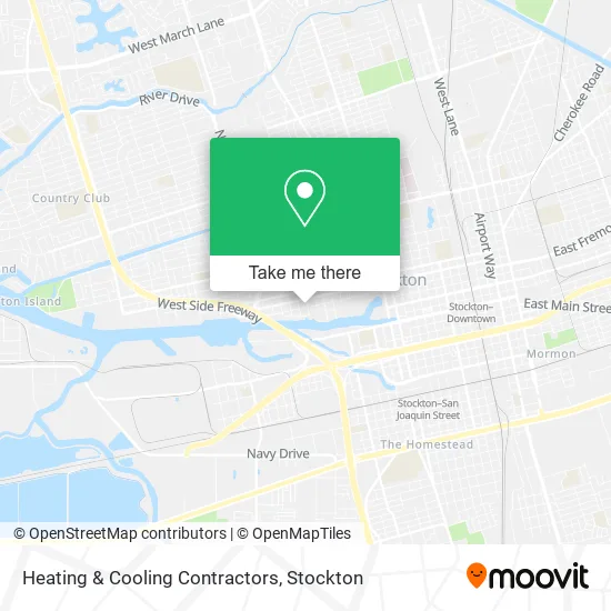 Heating & Cooling Contractors map