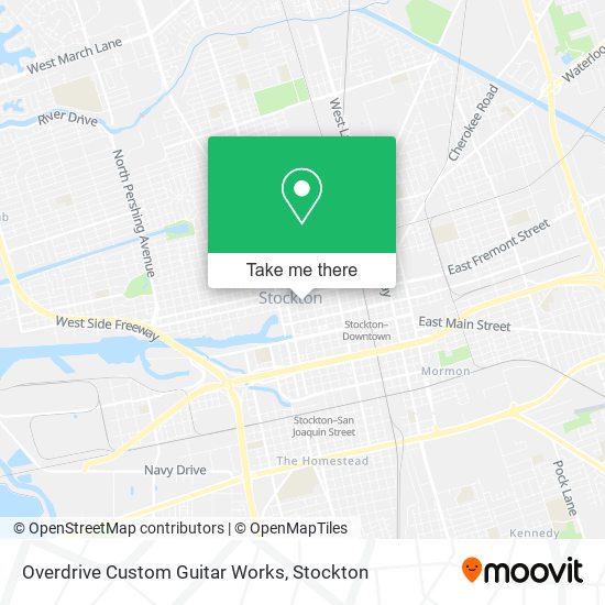 Overdrive Custom Guitar Works map