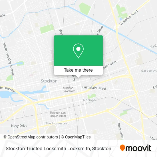 Stockton Trusted Locksmith Locksmith map