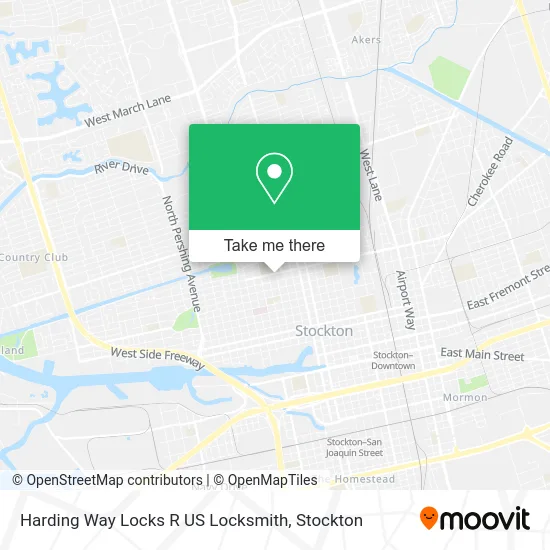 Harding Way Locks R US Locksmith map