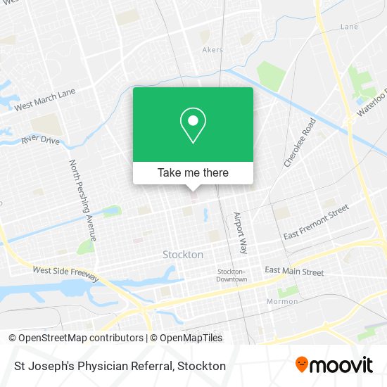 St Joseph's Physician Referral map