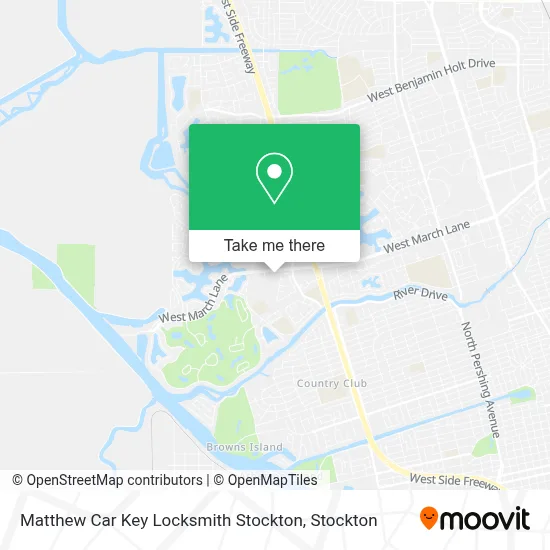 Matthew Car Key Locksmith Stockton map