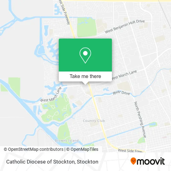 Catholic Diocese of Stockton map