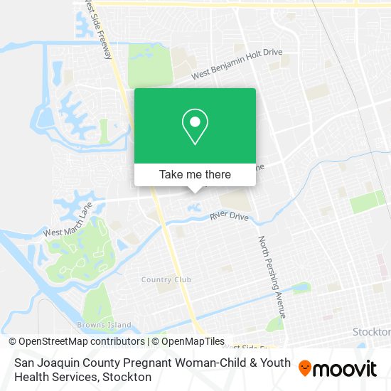 San Joaquin County Pregnant Woman-Child & Youth Health Services map
