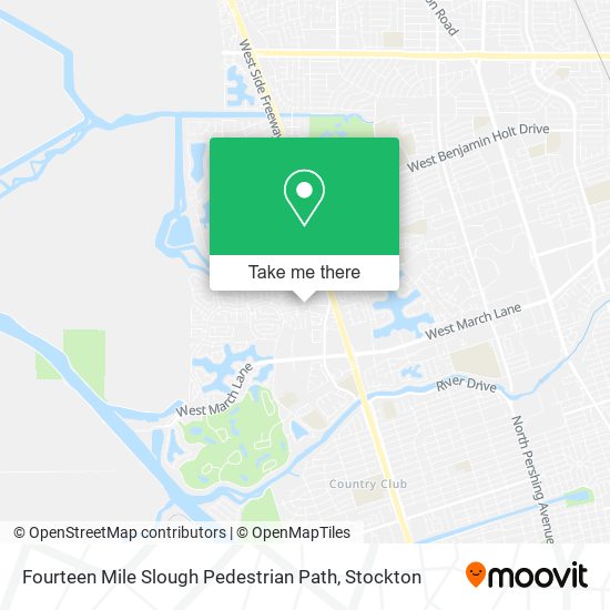 Fourteen Mile Slough Pedestrian Path map