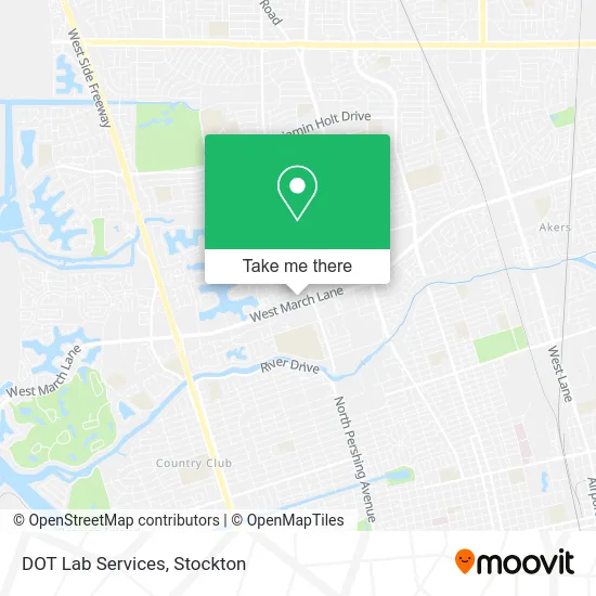 DOT Lab Services map