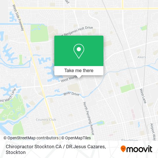 Mapa de Chiropractor Stockton CA / DR.Jesus Cazares
