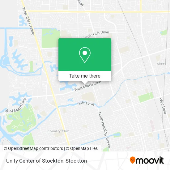 Unity Center of Stockton map