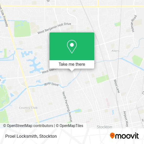 Proel Locksmith map
