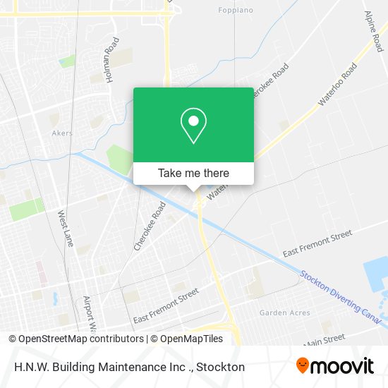 H.N.W. Building Maintenance Inc . map