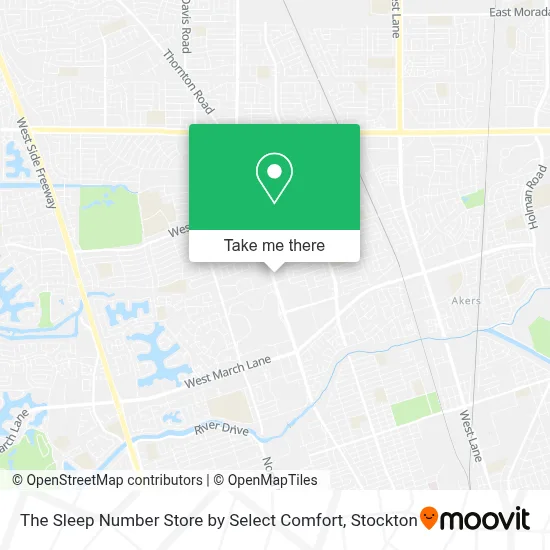 The Sleep Number Store by Select Comfort map
