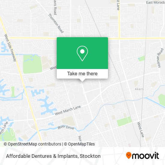 Mapa de Affordable Dentures & Implants