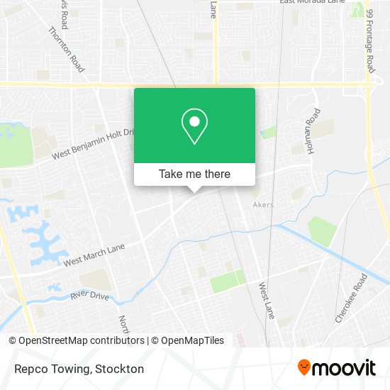 Repco Towing map