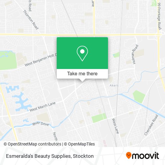 Esmeralda's Beauty Supplies map