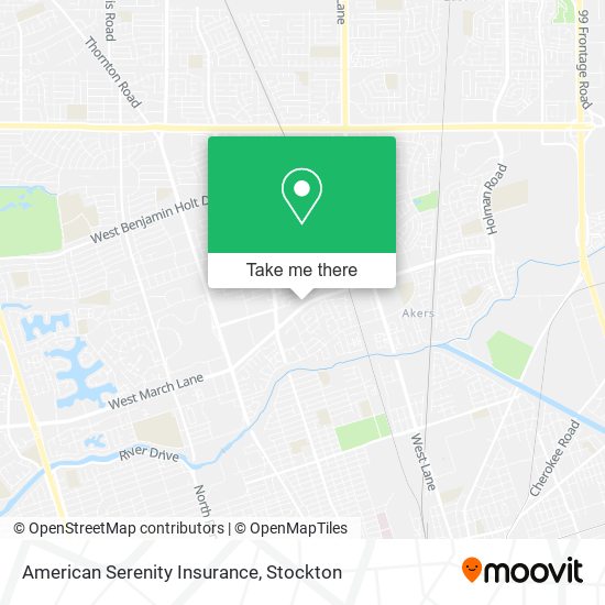 American Serenity Insurance map