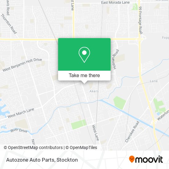 Autozone Auto Parts map
