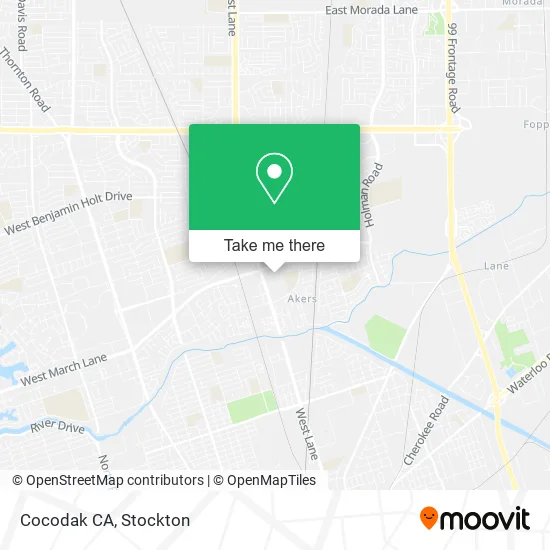 Cocodak CA map