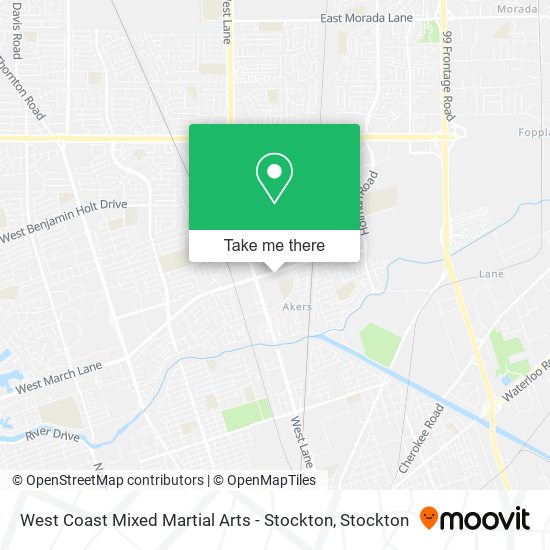 Mapa de West Coast Mixed Martial Arts - Stockton